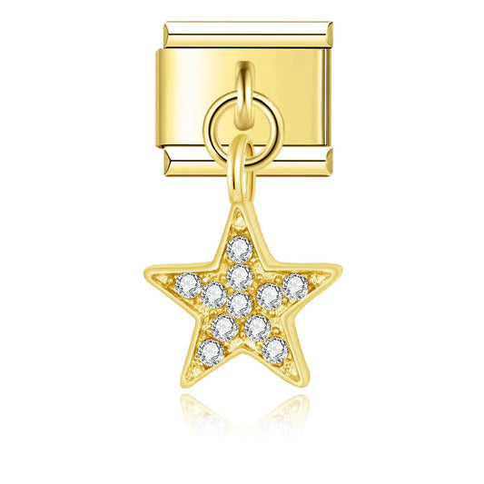 Charm Estrella colgante dorado