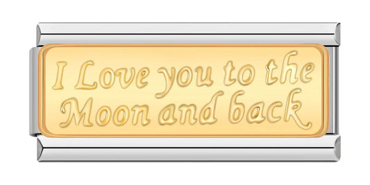 Charm Love you to the moon and back (doble)