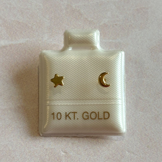 Piercing oro Luna estrella
