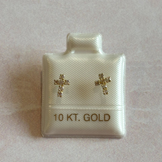 Piercing oro Cruz zirconias