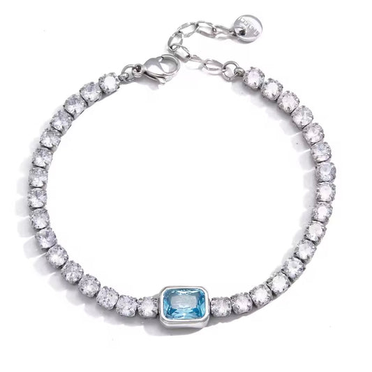 Pulsera Blue Tennis
