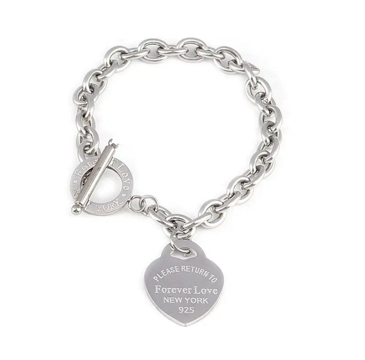 Heart T bracelet