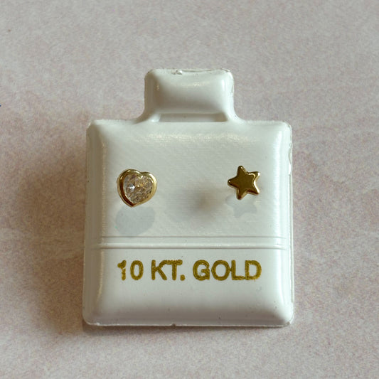 Piercing oro Corazón Estrella