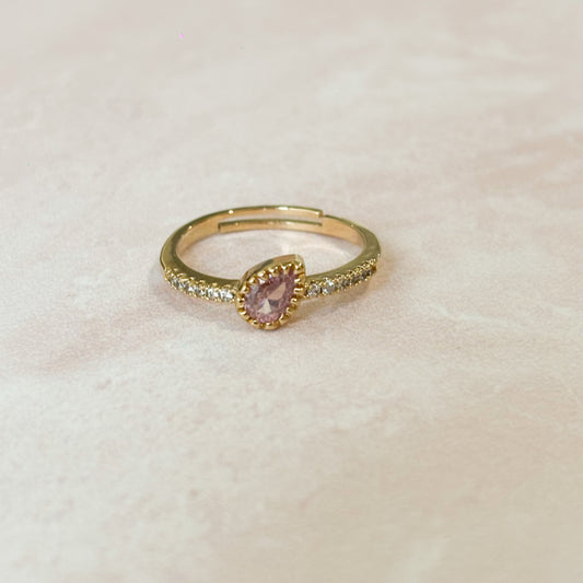 Anillo Gotita Rosa
