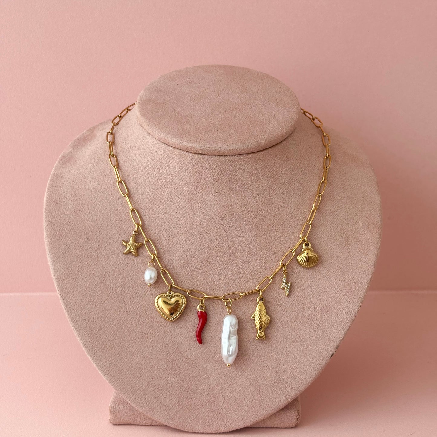 Collar Santorini charms
