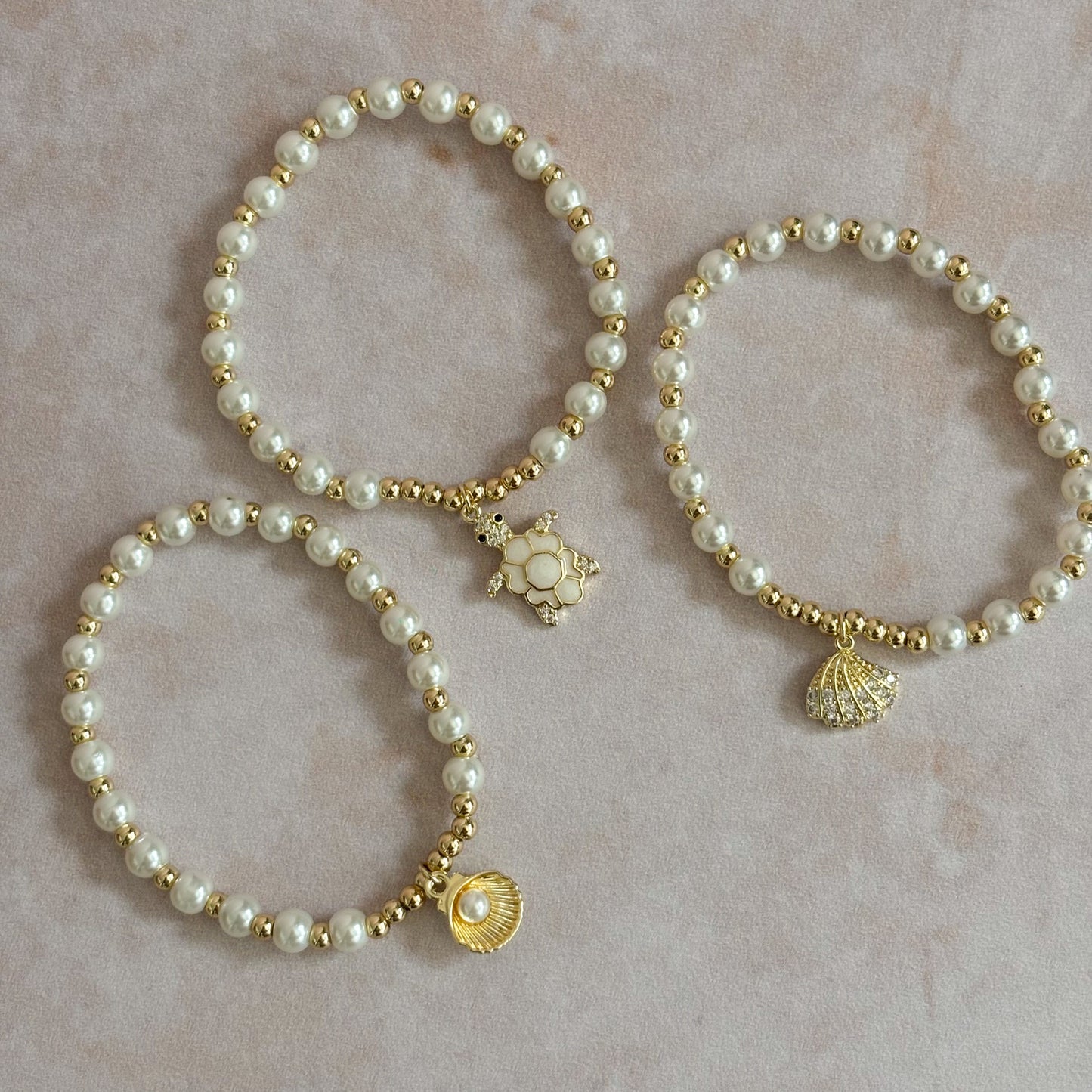 Set pulseras marinas