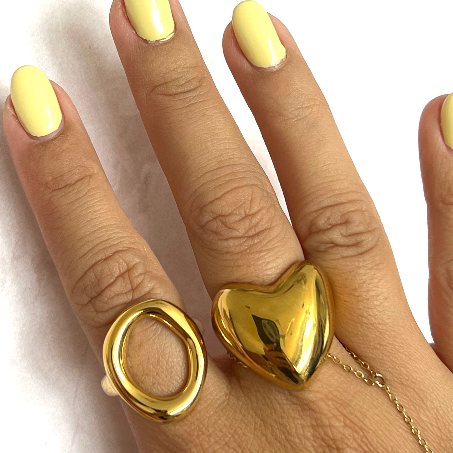 Anillo Corazón Chunky