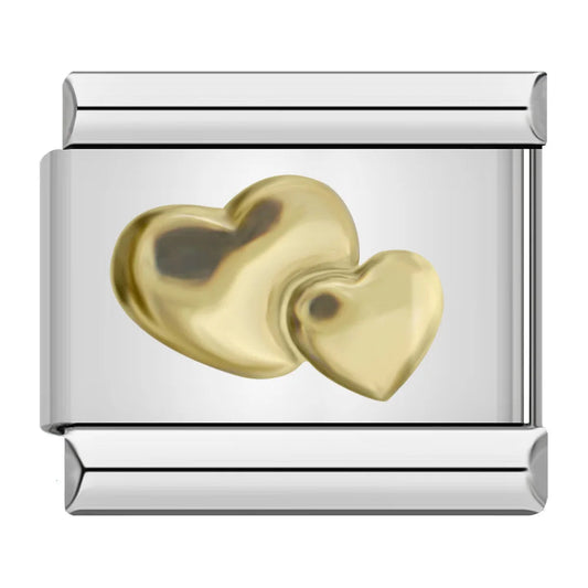 Charm Dos Corazones
