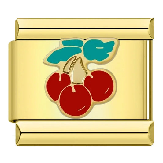 Charm Cereza Dorado