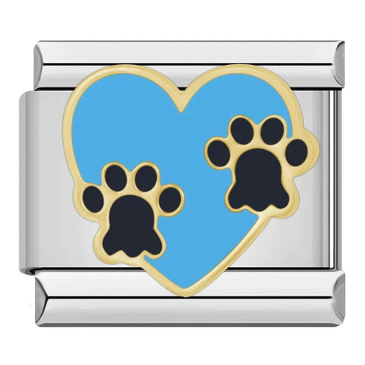 Charm Corazón y Huellas