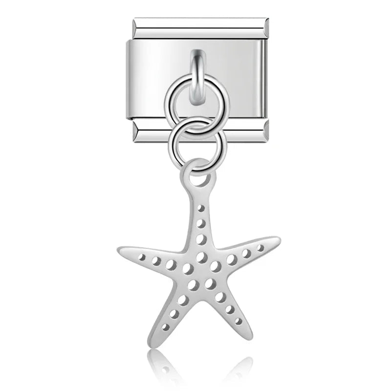 Charm Playa Colgante Plateado
