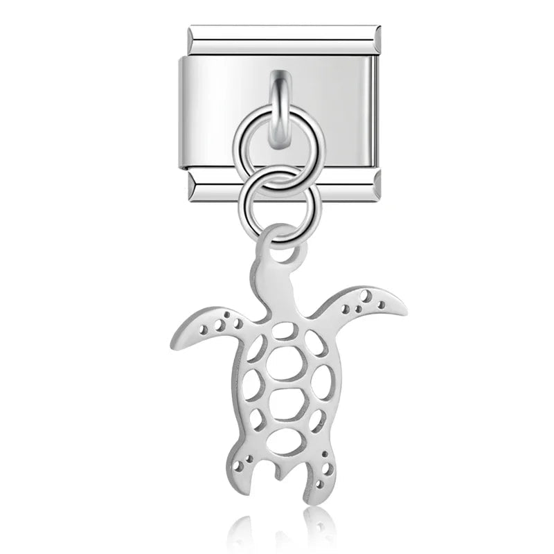 Charm Playa Colgante Plateado