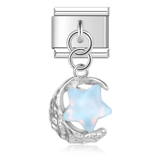 Charm Luna y estrella colgante